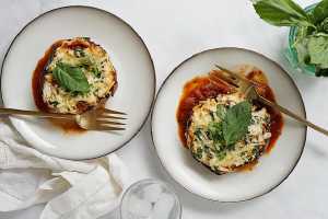 Lasagna Stuffed Portobellos by Elite Training Facility