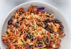 Warm Turkey Taco Slaw by Elite Training Facility